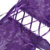 Purple Open Crotch Floral Lace Panty