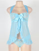 Blue Best Plus Size Lingerie For Big Women