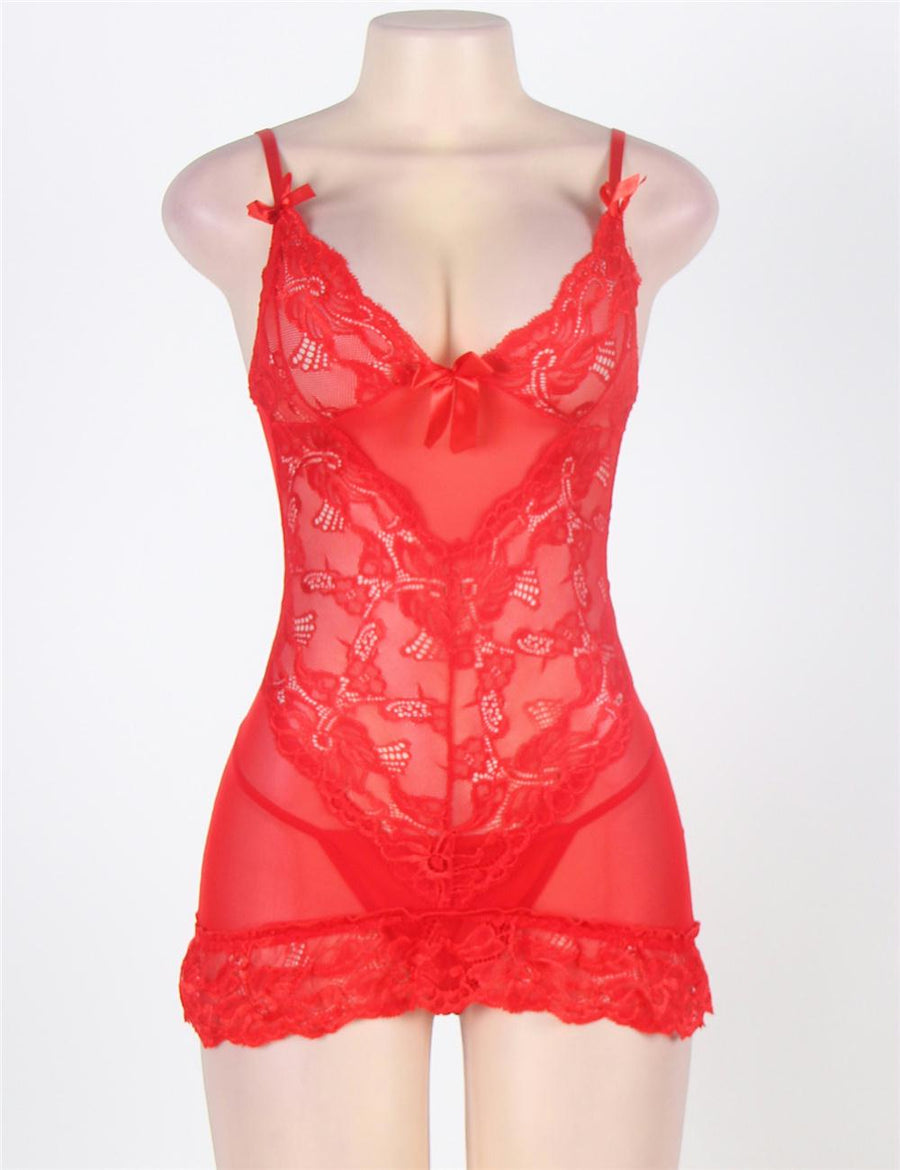 Red Halter Feminine Fitted Elegant Babydoll