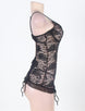 Black Lace Harter Seamless Short Lingerie&#160;Set