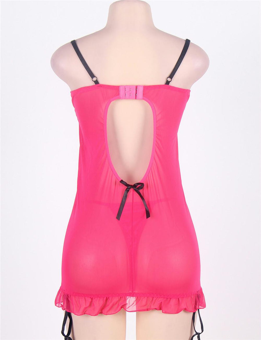 Clearance Sale Rosy Close Round Back Babydoll