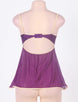 The King Mistress Sexy Scallop Purple Babydoll