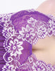 Lace White Embroidery Halter Purple Lingerie