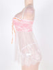 Bustier Top Babydoll with Sheer Bodice and G-string