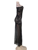 Black Lace Asymmetrical Gown