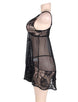 Plus Size Soft Lace Babydoll with G-string