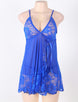 Plus Size Soft Lace Babydoll with G-string