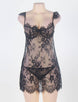 Black Beauty Lace Babydoll Set