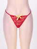 Erotic Dark Red Floral Lace Lingerie Set