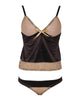 Plus Size Brown Gored Babydoll