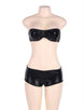 High Neck Black Lace Sleeveless Lingerie Set