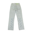 Cotton Striped Denim Pants - Blue