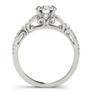 14k White Gold Diamond Engagement Ring with Multirow Split Shank (1 1/4 cttw)