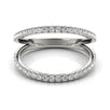 14k White Gold Diamond Split Band Ring (1/4 cttw)