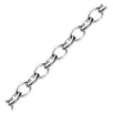 Sterling Silver Polished Charm Bracelet with Rhodium Plating