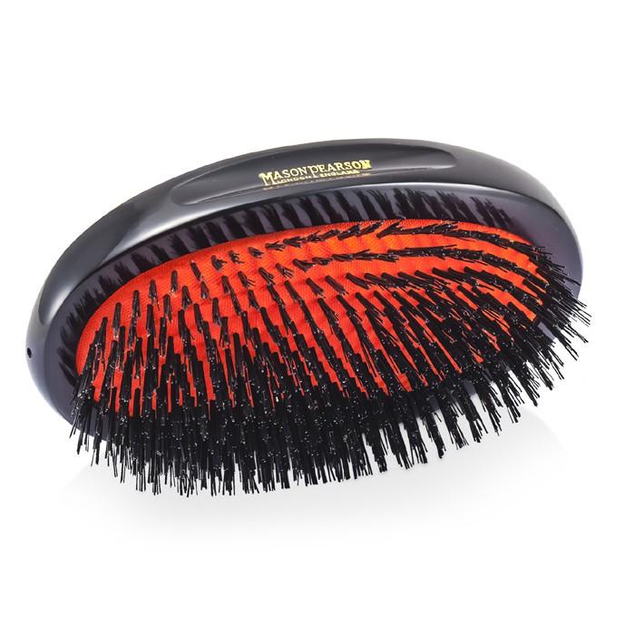 Boar Bristle - Sensitive Military Pure Bristle Medium Size Hair Brush (dark Ruby) - 1pc