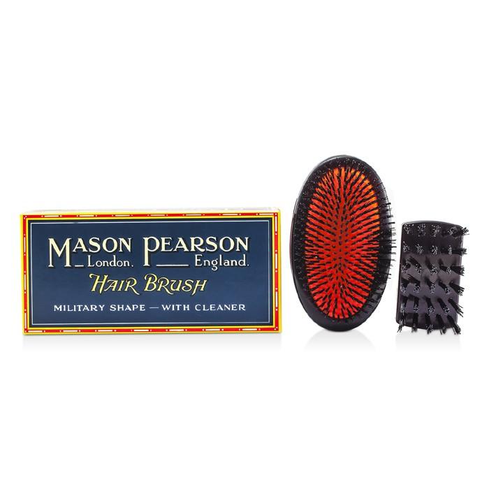 Boar Bristle - Sensitive Military Pure Bristle Medium Size Hair Brush (dark Ruby) - 1pc