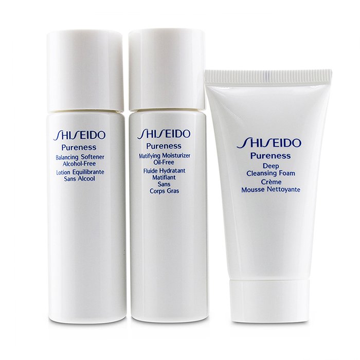 Pureness Simple Start For Oil-control Set: Deep Cleansing Foam + Balancing Softener + Matifying Moisturizer Oil-free - 3pcs