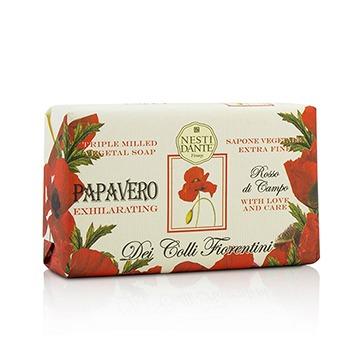 Dei Colli Fiorentini Triple Milled Vegetal Soap - Poppy - 250g/8.8oz