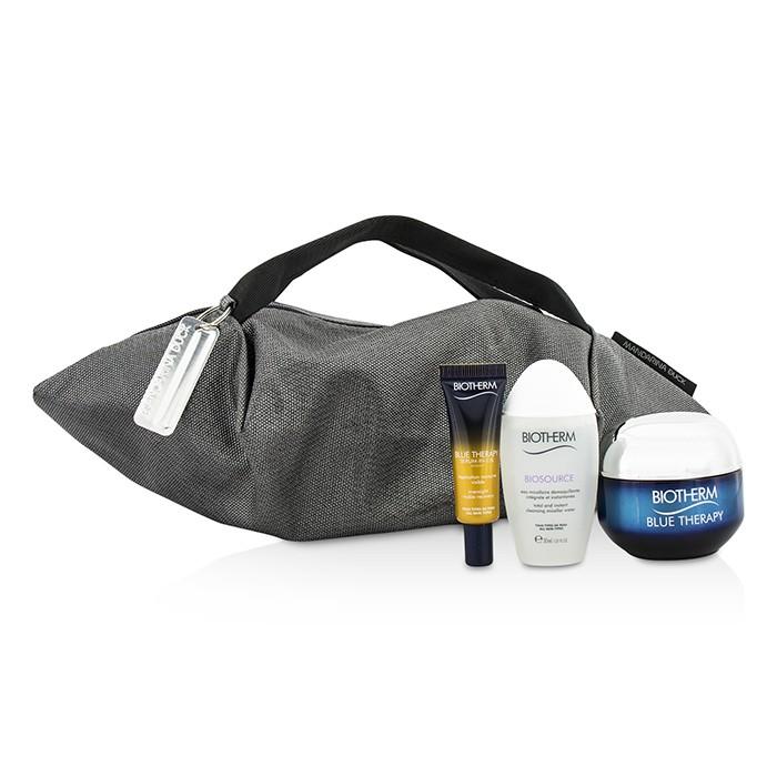 Blue Therapy X Mandarina Duck Coffret: Cream Spf15 N/c 50ml + Serum-in-oil 10ml + Cleansing Water 30ml + Handle Bag - 3pcs+1bag