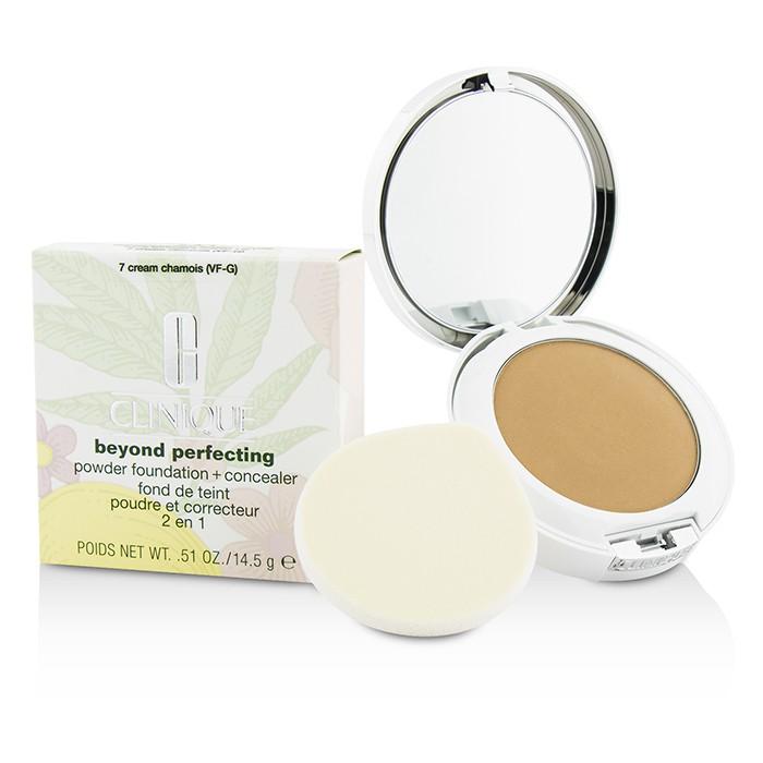 Beyond Perfecting Powder Foundation + Corrector - # 07 Cream Chamois (vf-g) - 14.5g/0.51oz