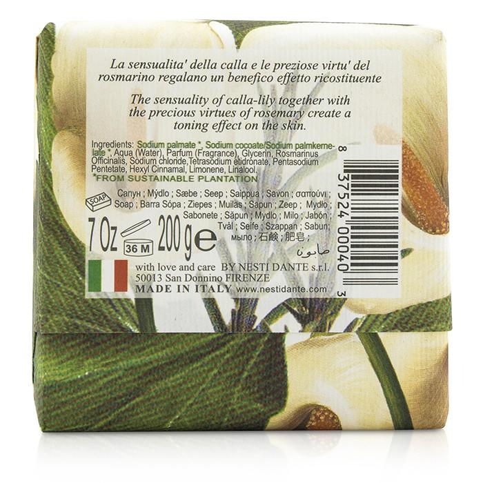 Gli Officinali Soap - Calla-lily & Rosemary - Velveting & Tonic - 200g/7oz