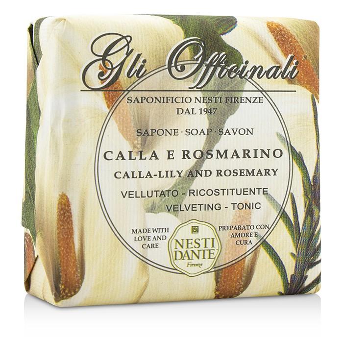 Gli Officinali Soap - Calla-lily & Rosemary - Velveting & Tonic - 200g/7oz