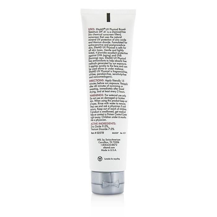 Uv Physical Water-resistant Facial Sunscreen Spf 41 - For Extra-sensitive & Post-procedure Skin - 85g/3oz