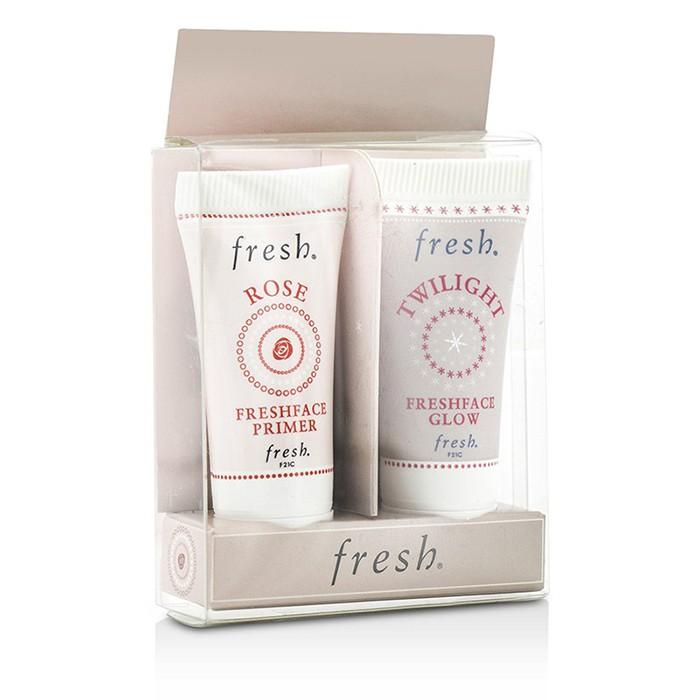 Prime & Glow Set: 1x Mini Rose Freshface Primer, 1x Mini Twilight Freshface Glow - 2x5ml/0.17oz