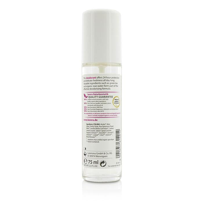 24h Organic Wild Rose Deodorant Spray - 75ml/2.5oz