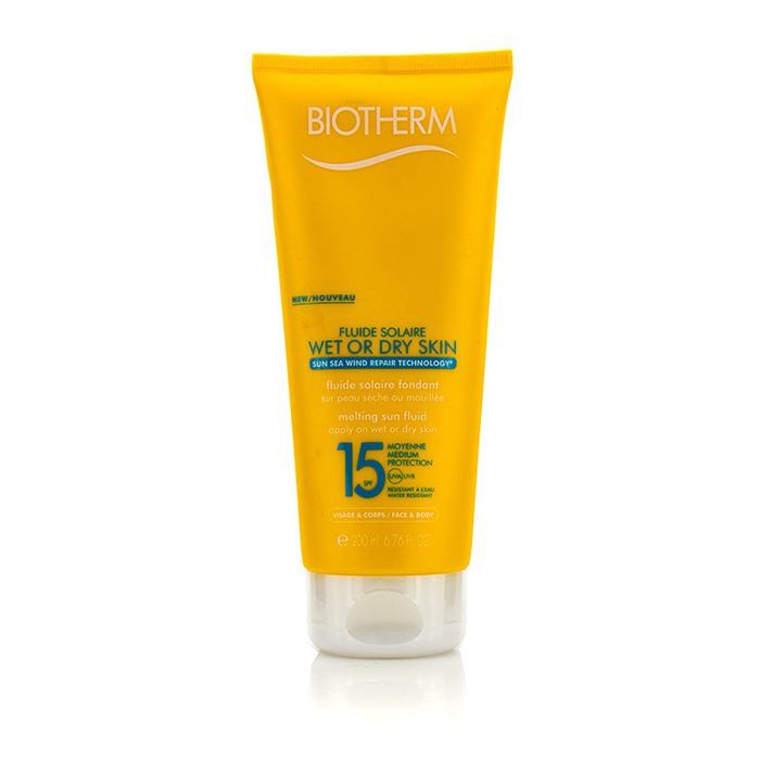 Fluide Solaire Wet Or Dry Skin Melting Sun Fluid Spf 15 For Face & Body - Water Resistant - 200ml/6.76oz