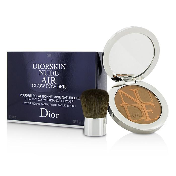 Diorskin Nude Air Healthy Glow Radiance Powder (with Kabuki Brush) - # 003 Warm Tan - 10g/0.35oz