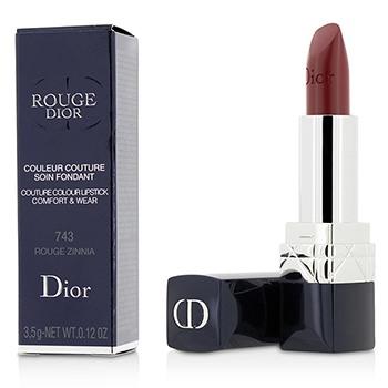 Rouge Dior Couture Colour Comfort & Wear Lipstick - # 743 Rouge Zinnia - 3.5g/0.12oz