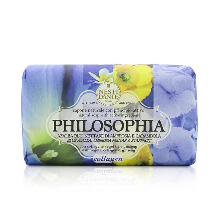 Philosophia Natural Soap - Collagen - Blue Azalea, Ambrosia Nectar & Starfruit With Vegetal Collagen & Ginseng - 250g/8.8oz