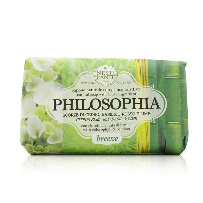 Philosophia Natural Soap - Breeze - Citrus Peel, Red Basil & Lime With Chlorophyll & Bamboo - 250g/8.8oz