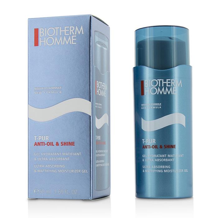 Homme T-pur Anti Oil & Shine Ultra Absorbing & Mattifying Moisturizer Gel - 50ml/1.69oz