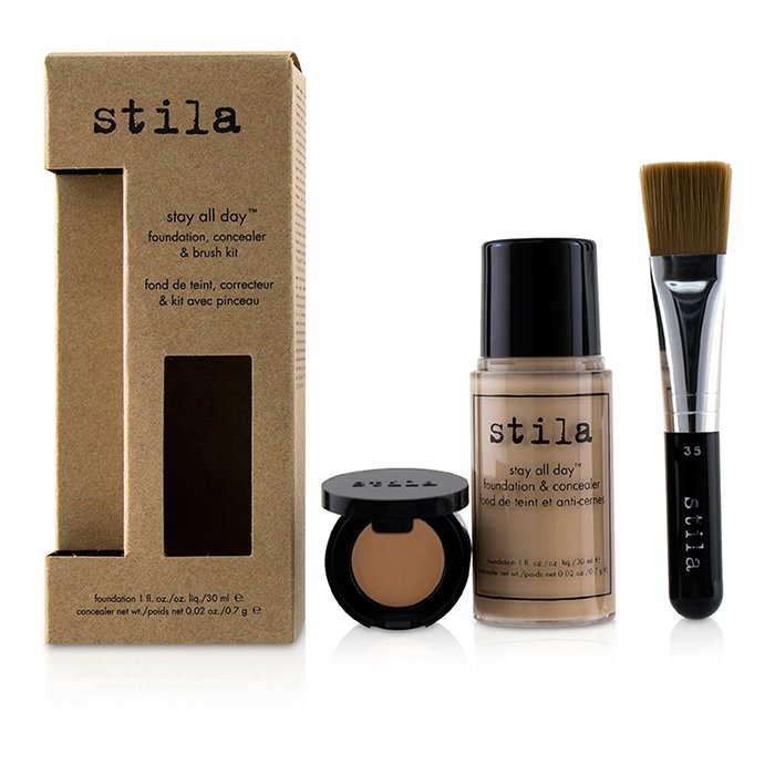 Stay All Day Foundation, Concealer & Brush Kit - # 1 Bare - 2pcs