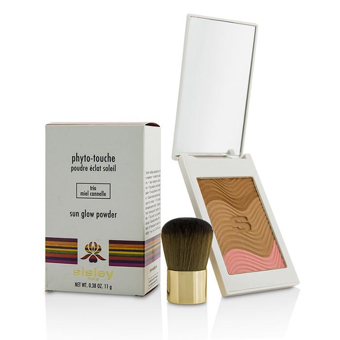 Phyto Touche Sun Glow Powder With Brush - # Trio Miel Cannelle - 11g/0.38oz