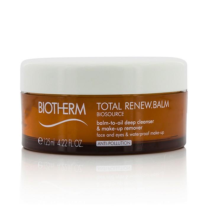 Biosource Total Renew Balm Balm-to-oil Deep Cleanser - For Face & Eyes & Waterproof Make-up - 125ml/4.22oz