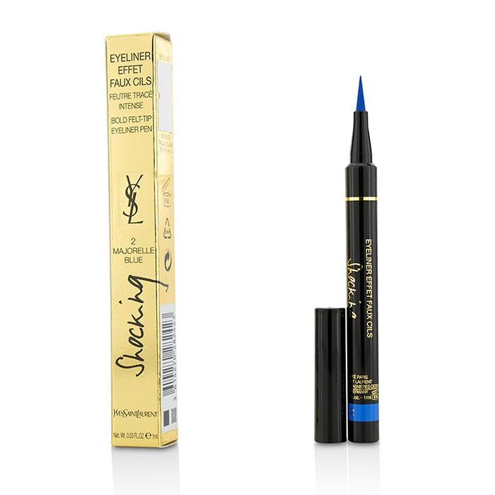 Eyeliner Effet Faux Cils Shocking (bold Felt Tip Eyeliner Pen) - # 2 Majorelle Blue - 1ml/0.03oz