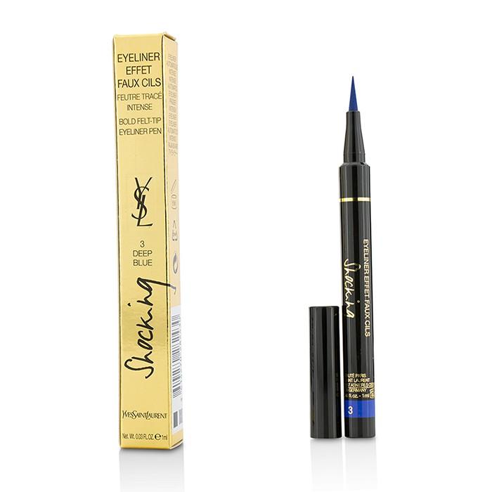 Eyeliner Effet Faux Cils Shocking (bold Felt Tip Eyeliner Pen) - # 3 Deep Blue - 1ml/0.03oz