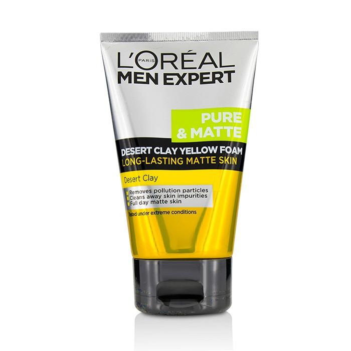 Men Expert Pure & Matte Desert Clay Yellow Foam - 100ml/3.3oz