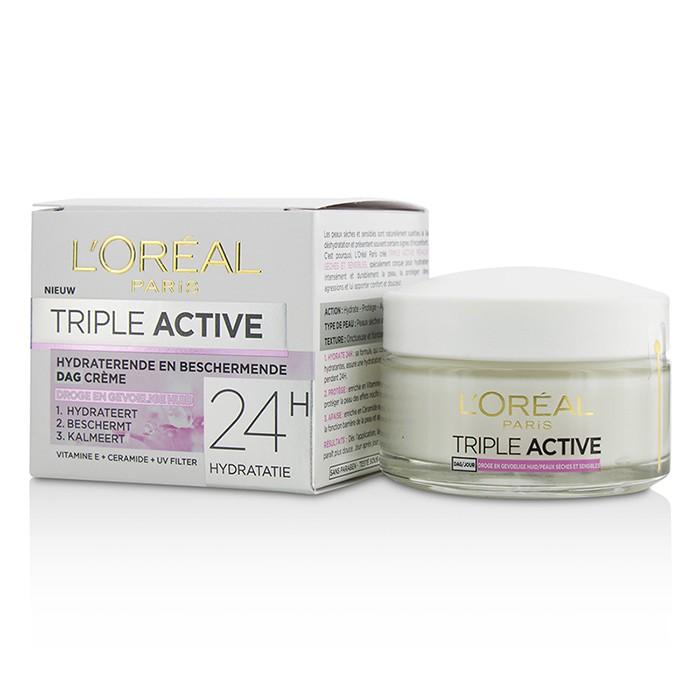 Triple Active Multi-protective Day Cream 24h Hydration - For Dry/ Sensitive Skin - 50ml/1.7oz