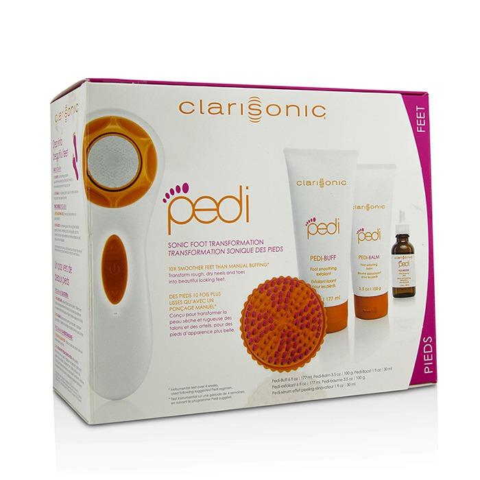 Pedi Sonic Foot Transformation Kit: Pedi-buff 177ml + Pedi-balm 100g + Foot Renewing Peel 30ml + Pedi Device + Smoothing Disc + Brush Head + Charger