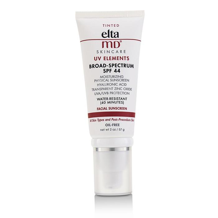 Uv Elements Moisturizing Physical Tinted Facial Sunscreen Spf 44 - For All Skin Types & Post-procedure Skin - 57g/2oz