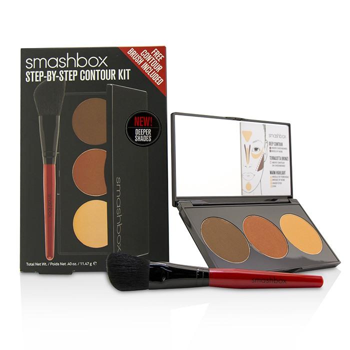 Step By Step Contour Kit (1 X Contour Palette + 1 X Contour Brush) -deep (medium/dark) 45996 - 11.47g/0.4oz