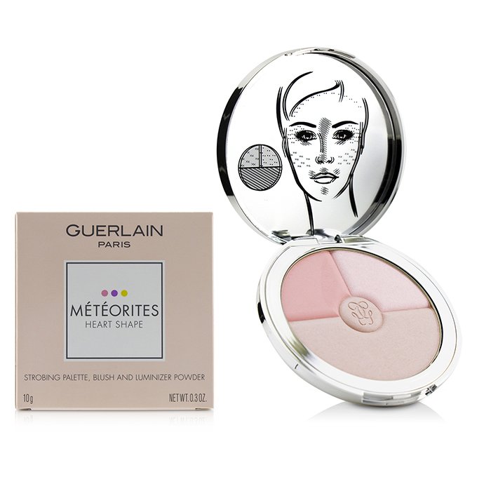 Meteorites Heart Shape Strobing Palette (blush And Luminizer Powder) - 10g/0.3oz