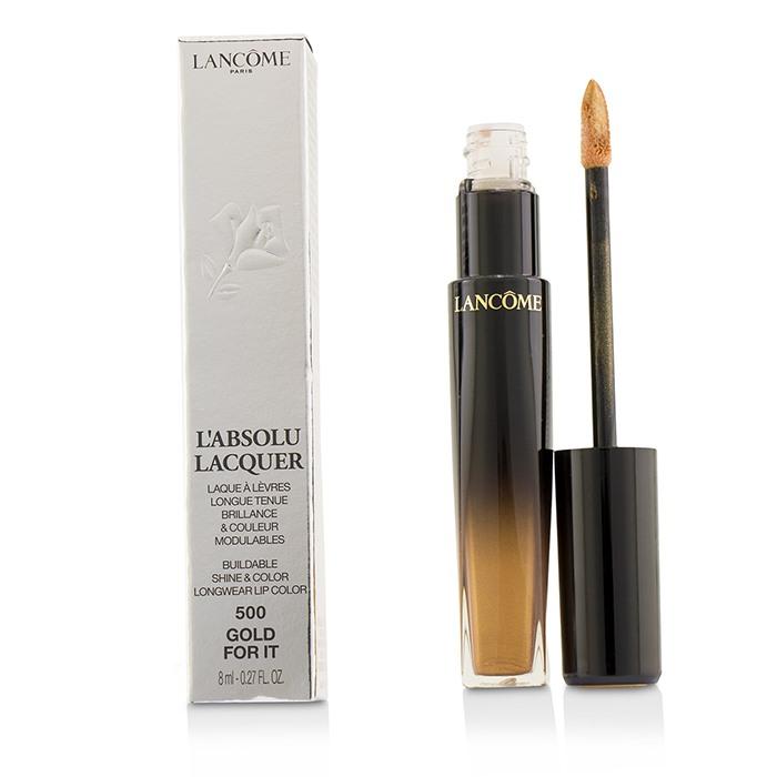 L'absolu Lacquer Buildable Shine & Color Longwear Lip Color - # 500 Gold For It - 8ml/0.27oz