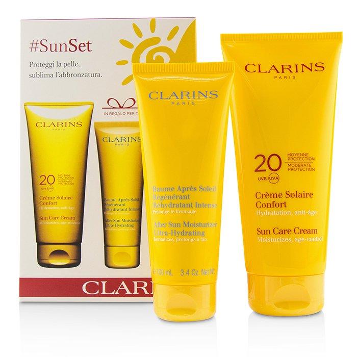 Sunset Kit: Sun Care Cream Spf 20 200ml/7oz + After Sun Moisturizer 100ml/3.4oz - 2pcs