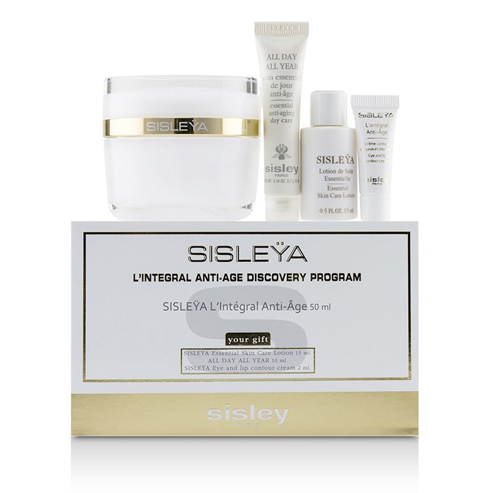 Sisleya L'integral Anti-age Discovery Program: Sisleya Face 50ml, Sisleya Lotion 15ml, Sisleya Eye 2ml, All Day All Year 10ml - 4pcs